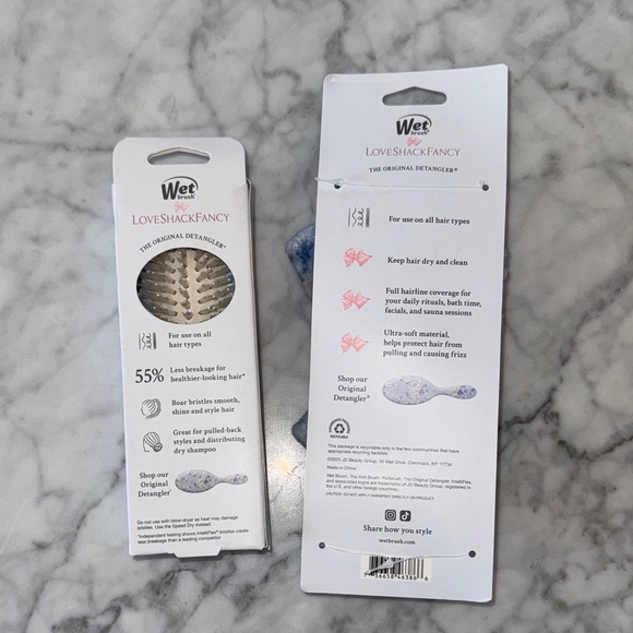 NWT LoveShackFancy x Goody Mini Smooth Styler Brush & Headband Set - Picture 2 of 2